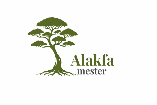 Alakfa mester logo - Biró János topiarista specialista kertész, Alakfa mester hivatalos logója